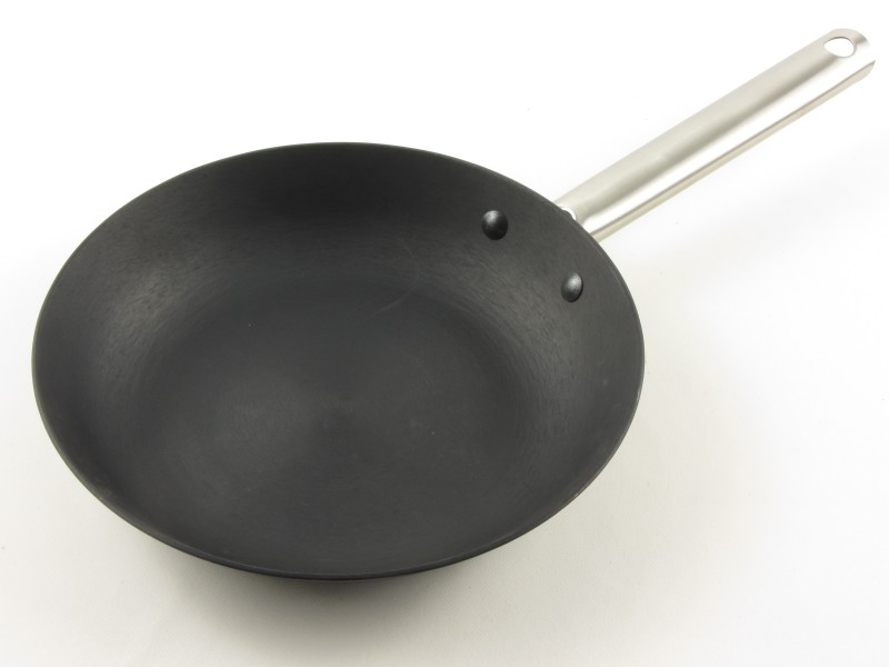 Öntöttvas serpenyő rozsdamentes nyéllel 24 cm - Perfect