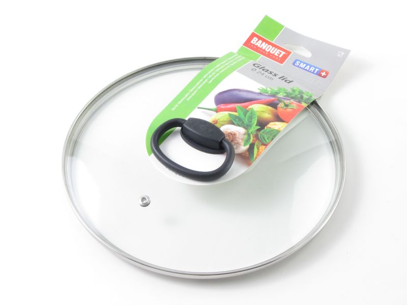Üveg fedő 24 cm - lehajtható fülű - Banquet