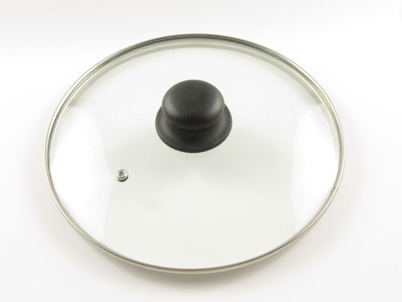 Üveg fedő 24 cm - műanyag gombbal - Perfect