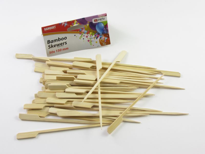 Bambusz saslik pálca 15 cm (50 db-os) - Banquet