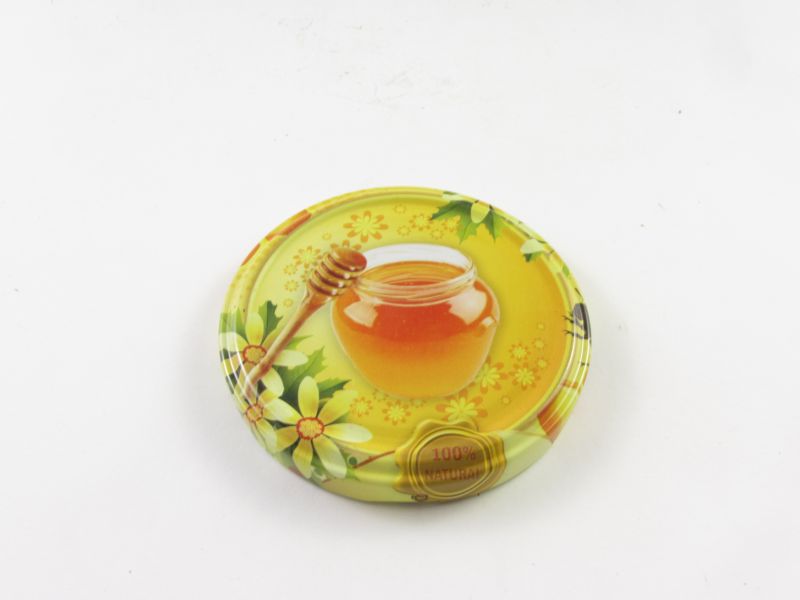 Befőttes üveg tető 82 mm - mézes
