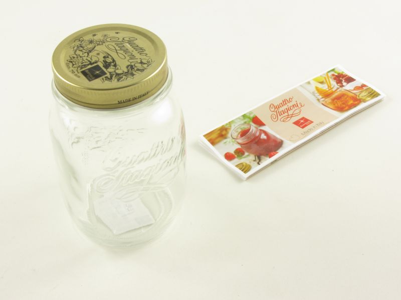 Befőttes üveg tetővel 0,5 l - Quattro Stagioni (Bormioli Rocco)