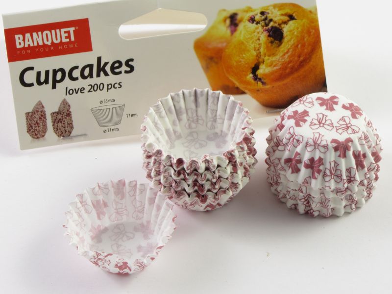 Bonbon - mini muffin papír mintás - 200 db-os - Banquet