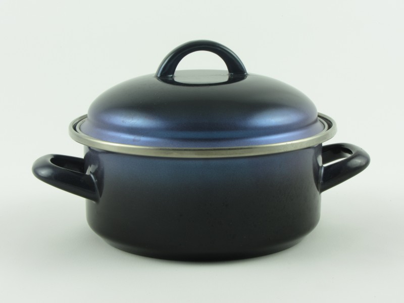 Bonyhádi teflonos lábas fedővel 1,25 liter 16 cm - Elit kék