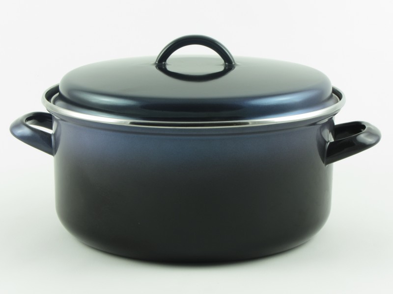 Bonyhádi teflonos lábas fedővel 3,75 liter 24 cm - Elit kék