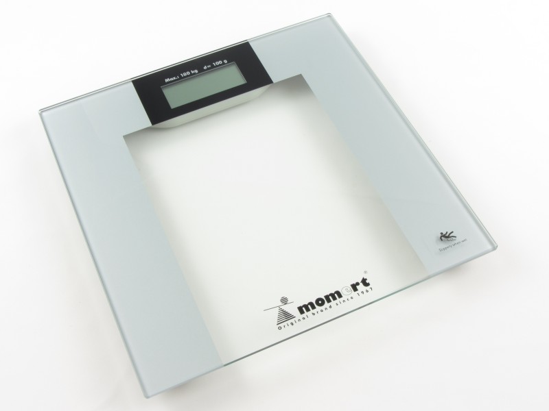 Digitális üveglapos személymérleg 180 kg - Momert (5857)