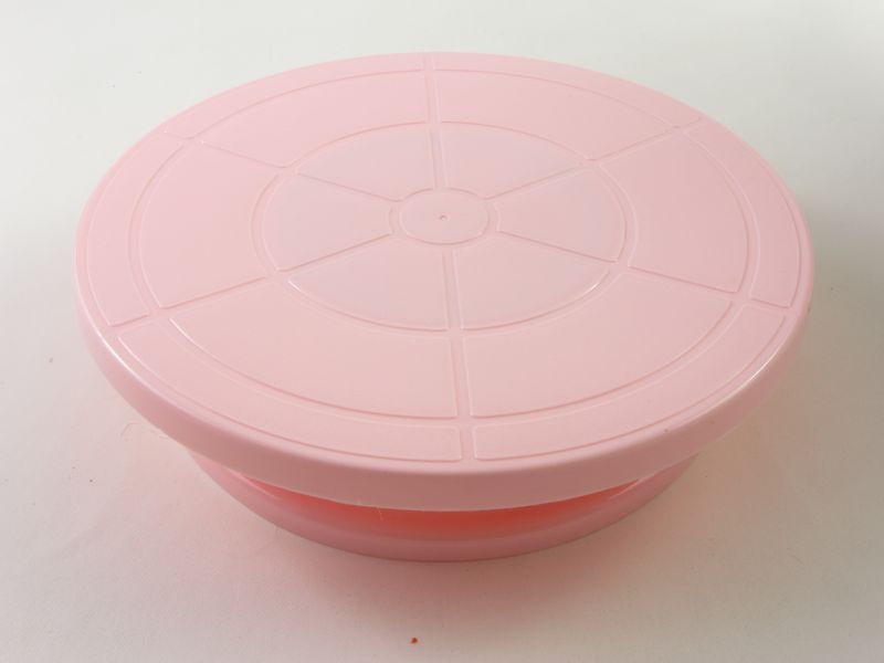 Forgatható tortaállvány 28 cm - rózsaszín