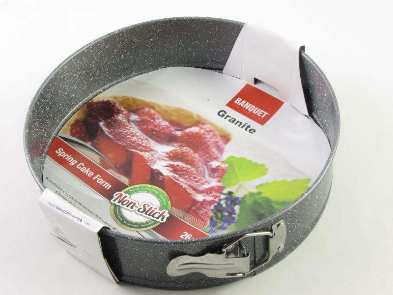 Gránit bevonatos kapcsos tortaforma 26 cm - Banquet