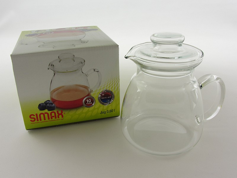 Hőálló jénai üveg teáskanna 0,6 liter - Simax Jug