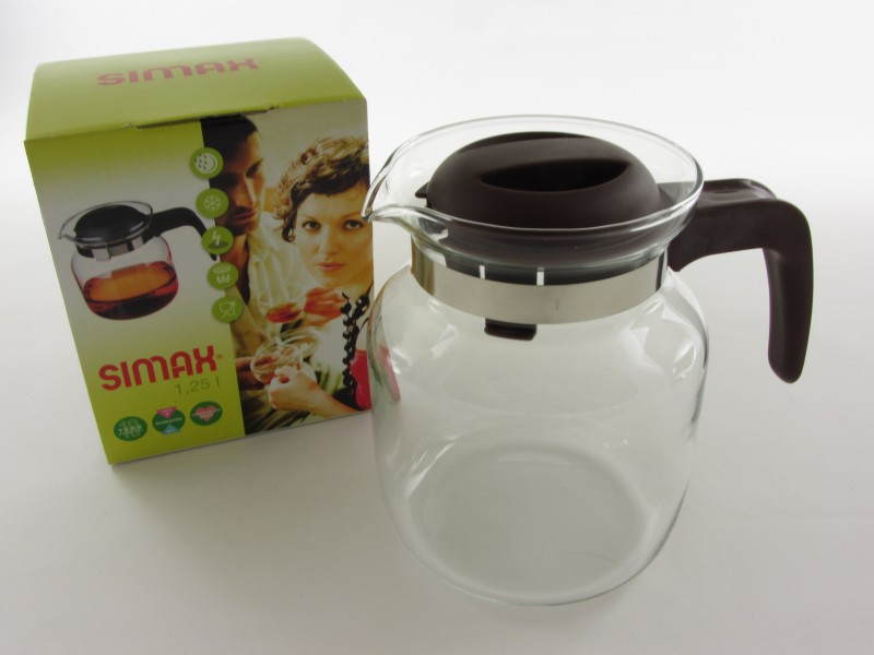 Hőálló jénai üveg teáskanna 1,25 liter - Simax Jug