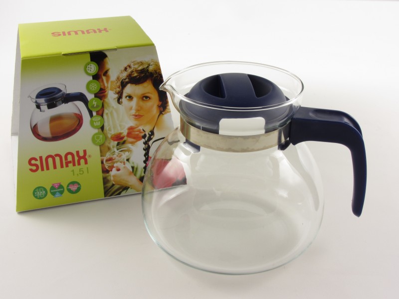 Hőálló jénai üveg teáskanna 1,5 liter - Simax