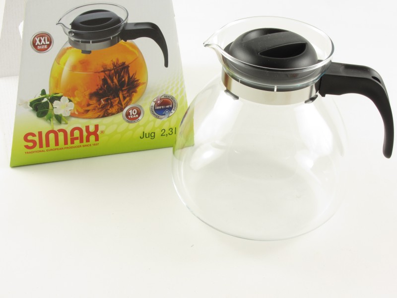 Hőálló jénai üveg teáskanna 2,3 liter - Simax Jug
