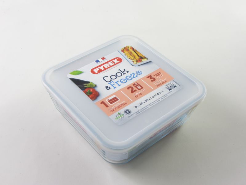Hőálló üveg ételtároló doboz tetővel 2 liter - Pyrex