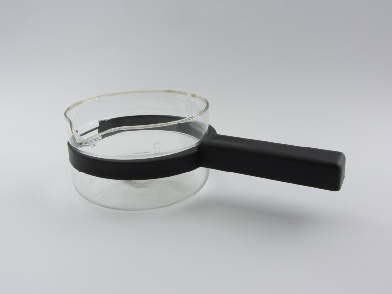 Hőálló üveg kávékiöntő szarvasi kávéfőzőhöz - műanyag pántos - Mini Espresso