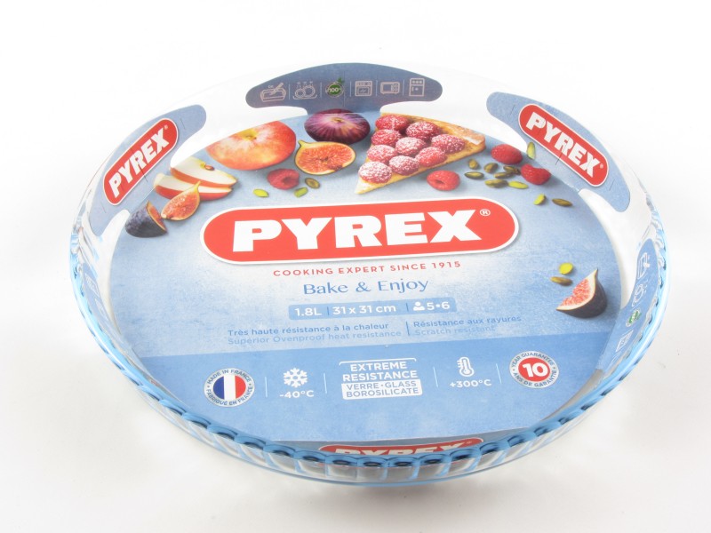 Hőálló üveg pite - gyümölcstorta forma 31 cm - Pyrex