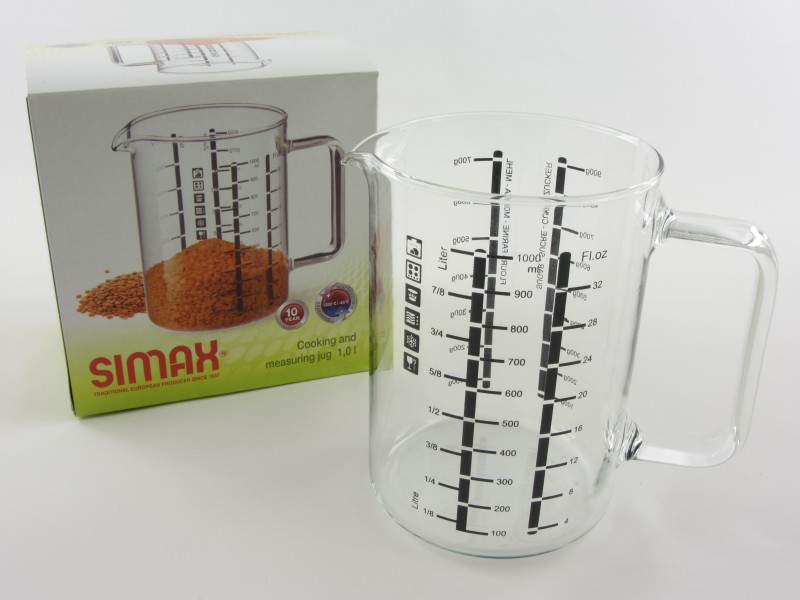 Jénai üveg mércés kancsó 1 liter - Simax