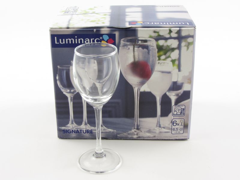 Likőrös talpas pohár 0,65 dl - Luminarc Signature (6 db-os)