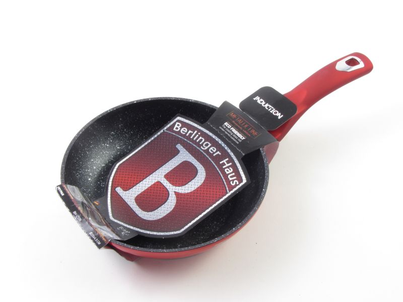Márvány bevonatos indukciós serpenyő 20 cm - Berlinger Haus Burgundy