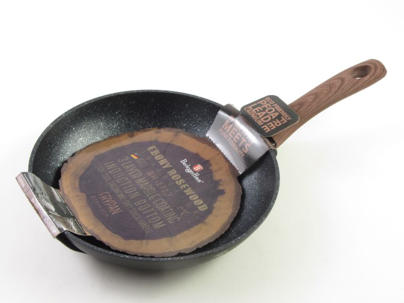 Márvány bevonatos indukciós serpenyő 24 cm - Berlinger Haus Ebony Rosewood