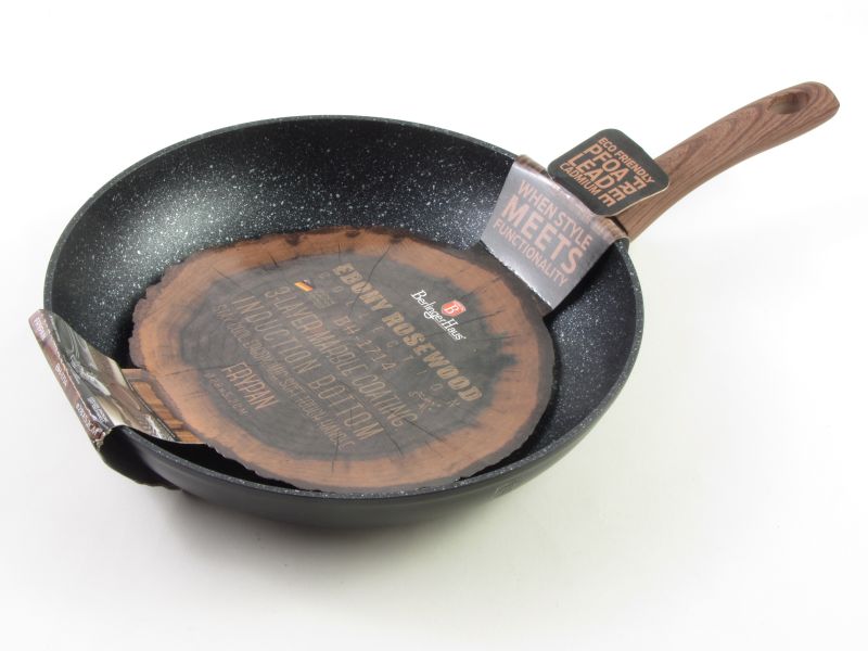 Márvány bevonatos indukciós serpenyő 28 cm - Berlinger Haus Ebony Rosewood