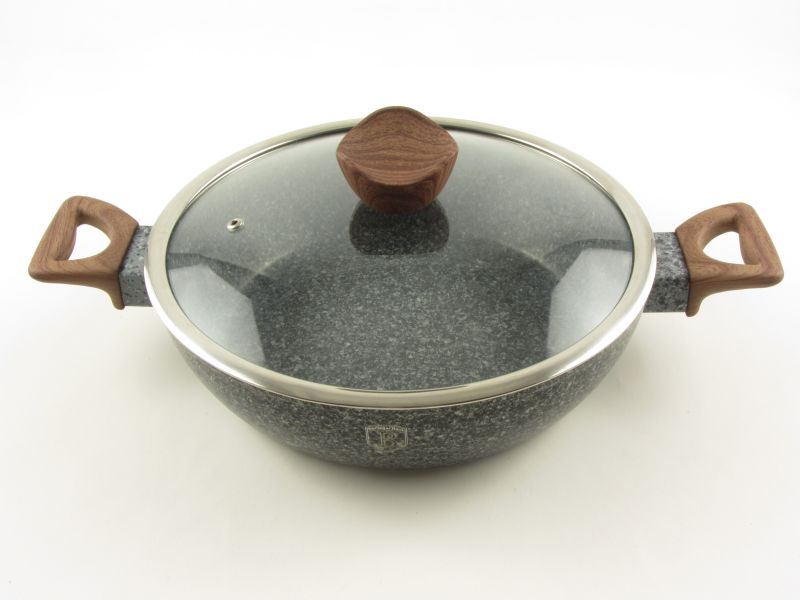 Márvány bevonatos indukciós sütőtál fedővel 28 cm - Berlinger Haus Forest
