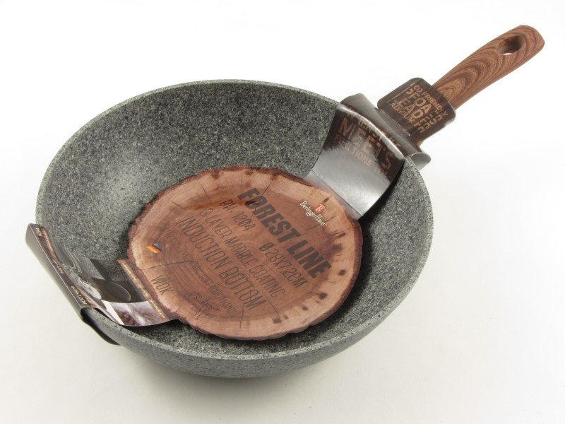 Márvány bevonatos indukciós wok serpenyő 28 cm - Berlinger Haus Forest
