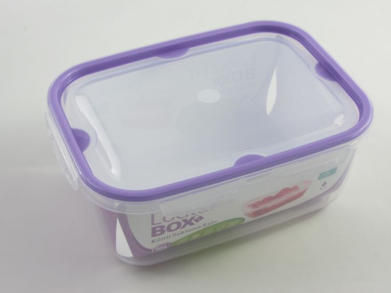 Műanyag csatos szögletes tároló doboz 4 liter - török