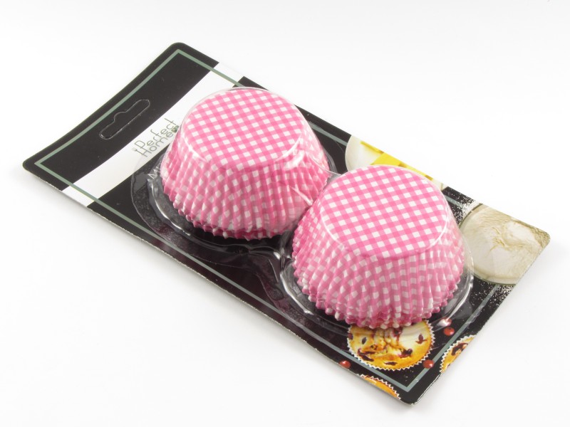 Muffin papír piros-fehér kockás (100 db-os)