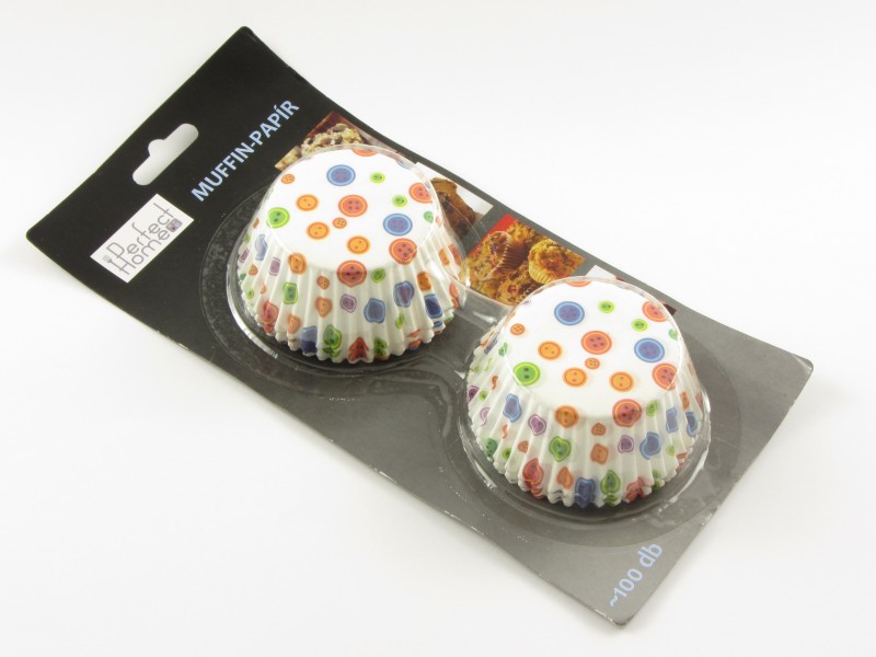 Muffin papír pöttyös (100 db-os)