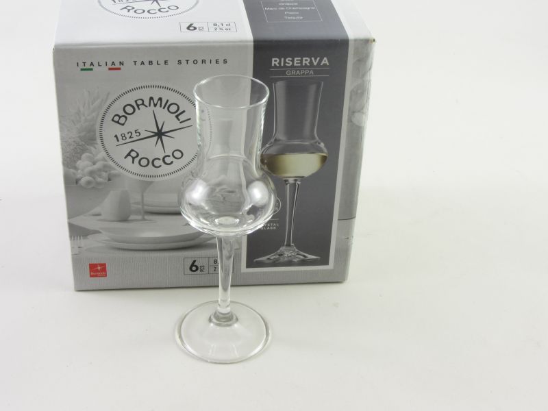 Pálinkás - grappa pohár 0,81 dl - Bormioli Rocco Riserva (6 db-os)