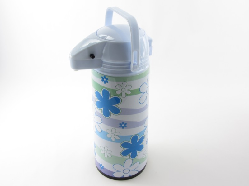 Pumpás termosz 1,9 liter - mintás - Happier
