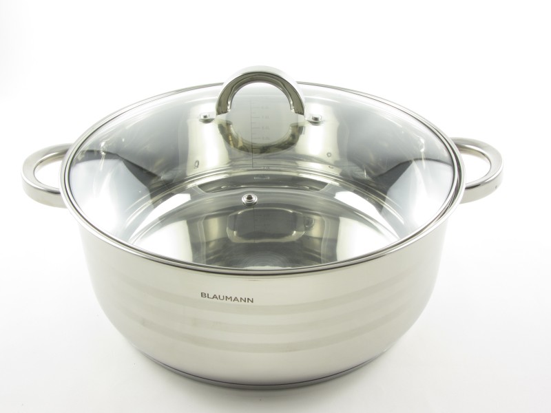 Rozsdamentes lábas fedővel 10 liter 32 cm - Blaumann