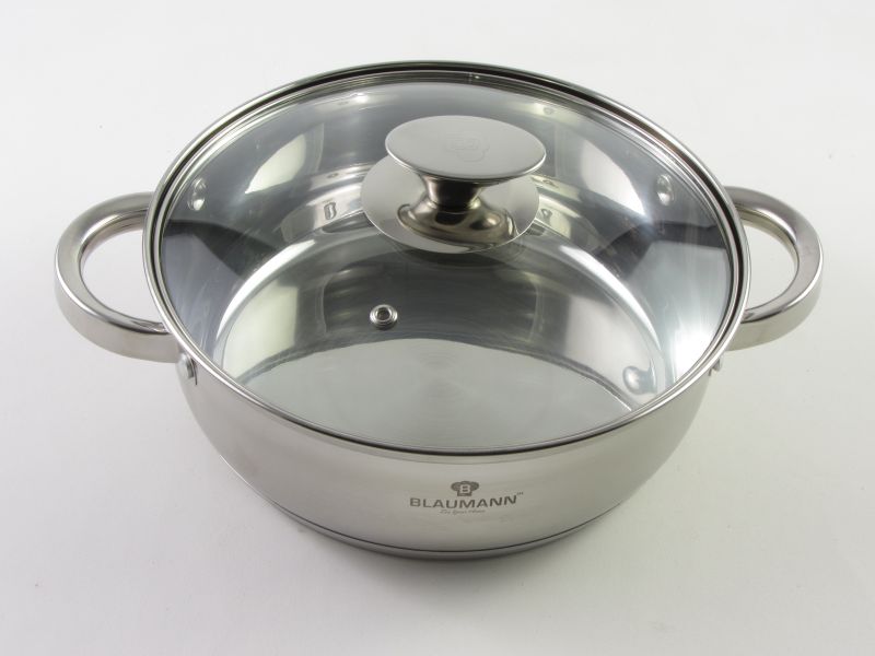 Rozsdamentes lábas fedővel 2,75 liter 22 cm - Blaumann Silver