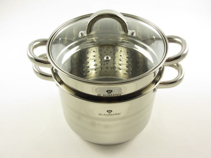 Rozsdamentes tésztafőző edény fedővel 5,3 liter 20 cm - Blaumann