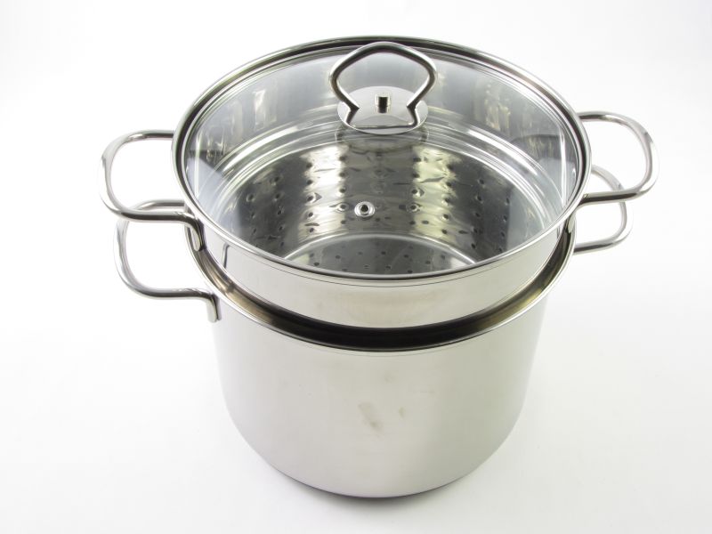 Rozsdamentes tésztafőző edény fedővel 5 liter 22 cm - Banquet