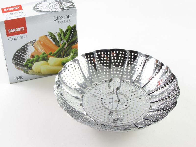 Rozsdamentes zöldségpároló betét 23 cm - Banquet