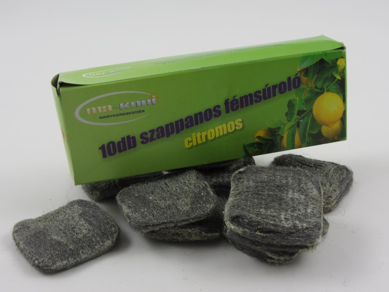 Szappanos fémsúroló citromos (10 db-os) - Fanny
