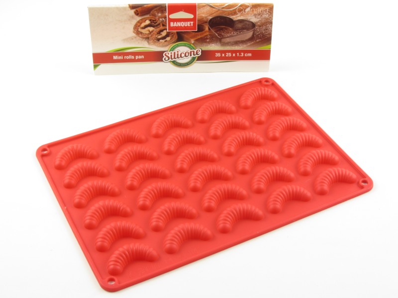 Szilikon mini kifli sütőforma 30 részes - Banquet