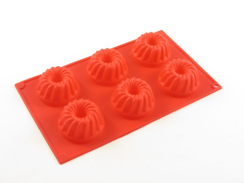 Szilikon mini kuglóf forma 6 részes - Banquet