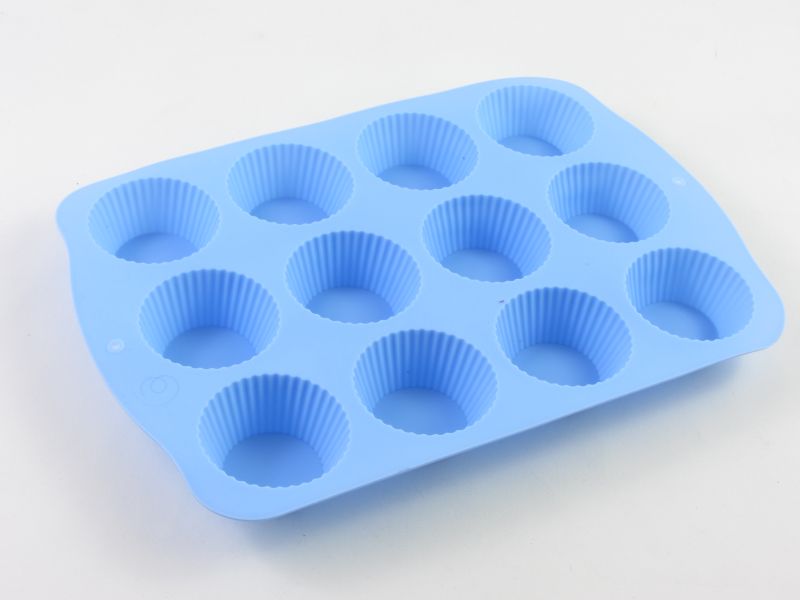 Szilikon muffin sütő forma 12 részes - bordás