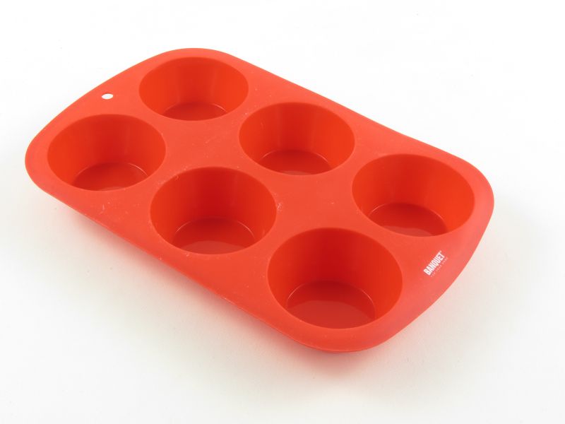 Szilikon muffin sütő forma 6 részes - Banquet