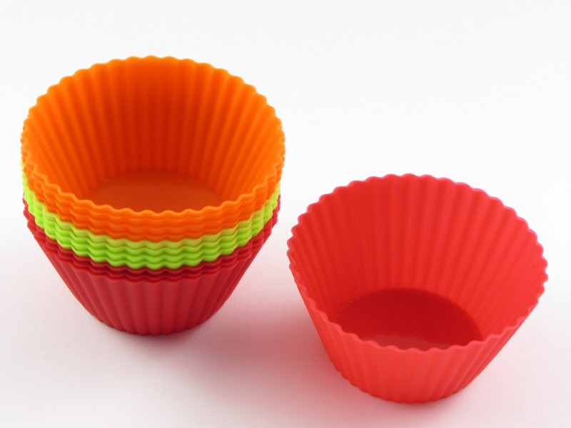 Szilikon muffin sütő forma - kerek (12 db-os)