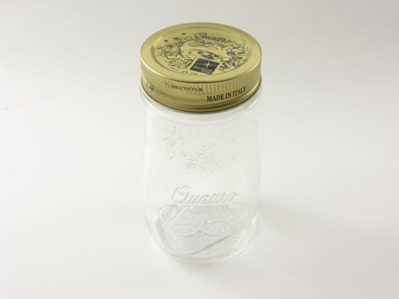 Szörpös - befőttes üveg tetővel 0,2 liter - Quattro Stagioni (Bormioli Rocco)