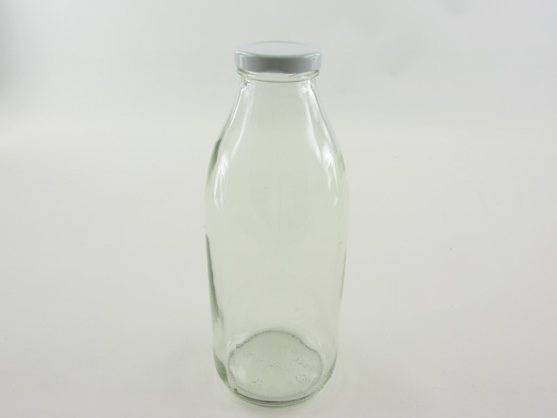 Szörpös - tejes üveg tetővel 0,75 liter
