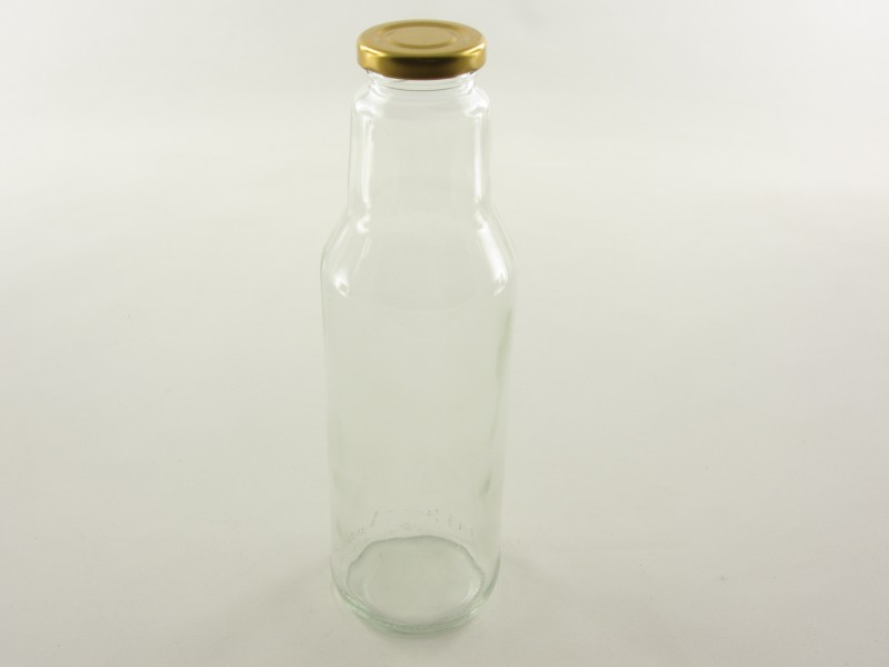 Szörpös üveg tetővel 0,75 liter