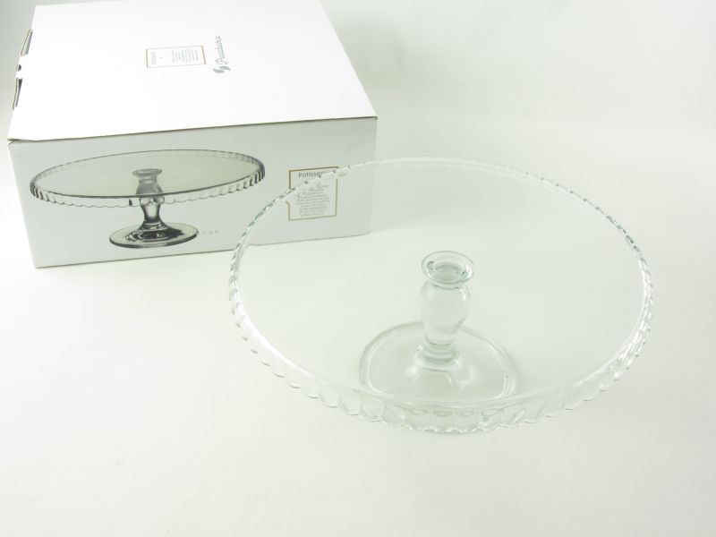 Talpas üveg tortatál - 32 cm- Pasabahce