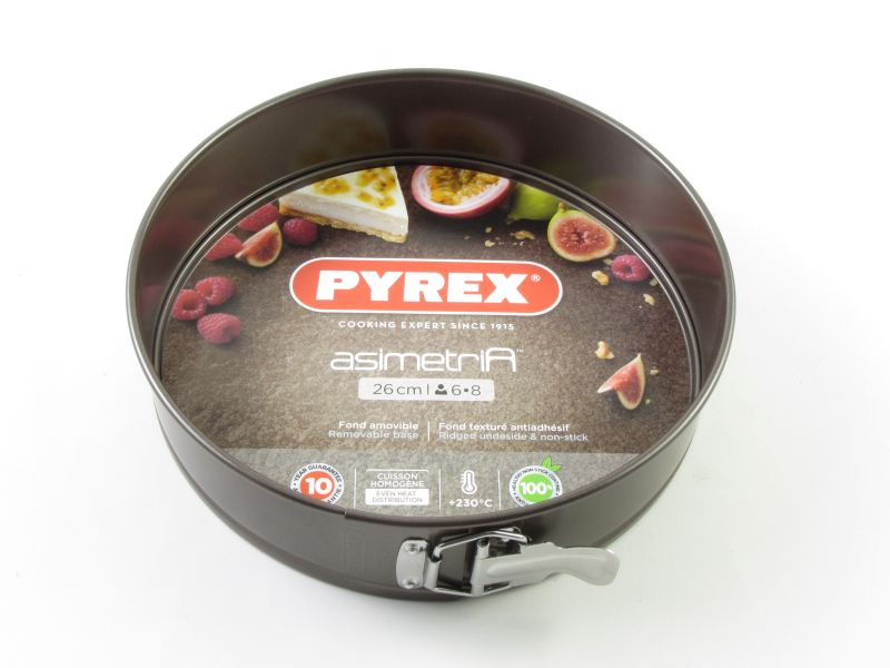 Tapadásmentes kapcsos tortaforma 26 cm - Pyrex asimetria