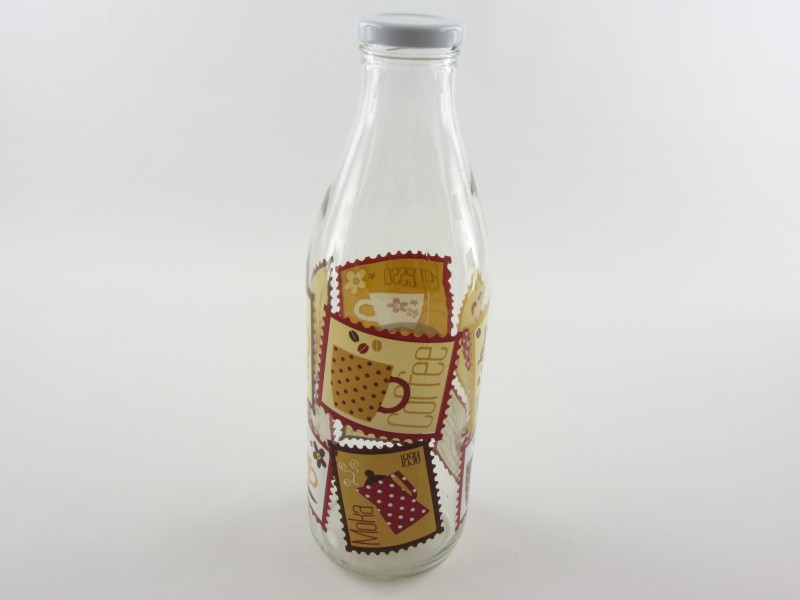 Tejes üveg tetővel 1 liter - Stamp Coffee