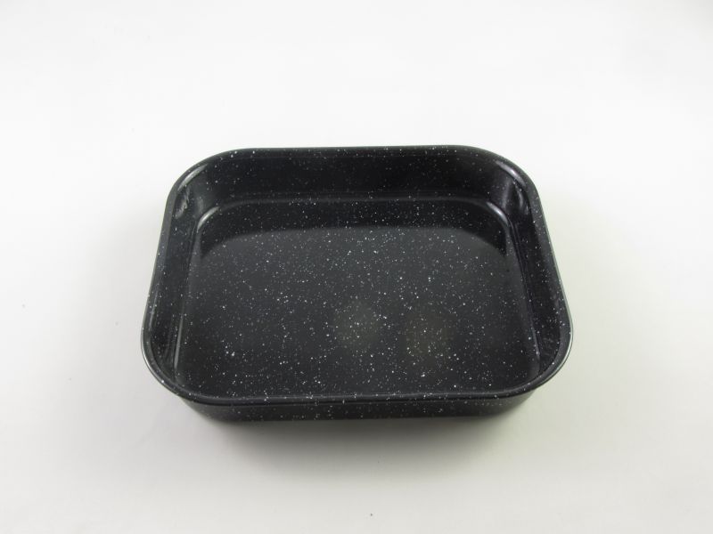 Zománcozott kis sütis tepsi 25,5x29,5 cm - román